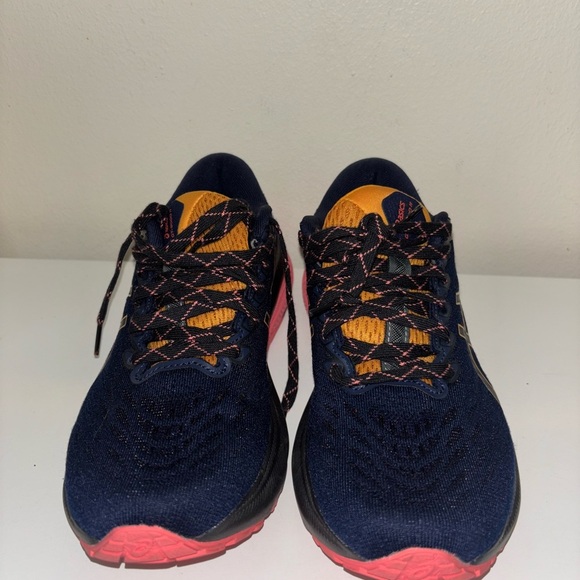 Navy and Pink Athletic Sneakers - Picture 1 of 9